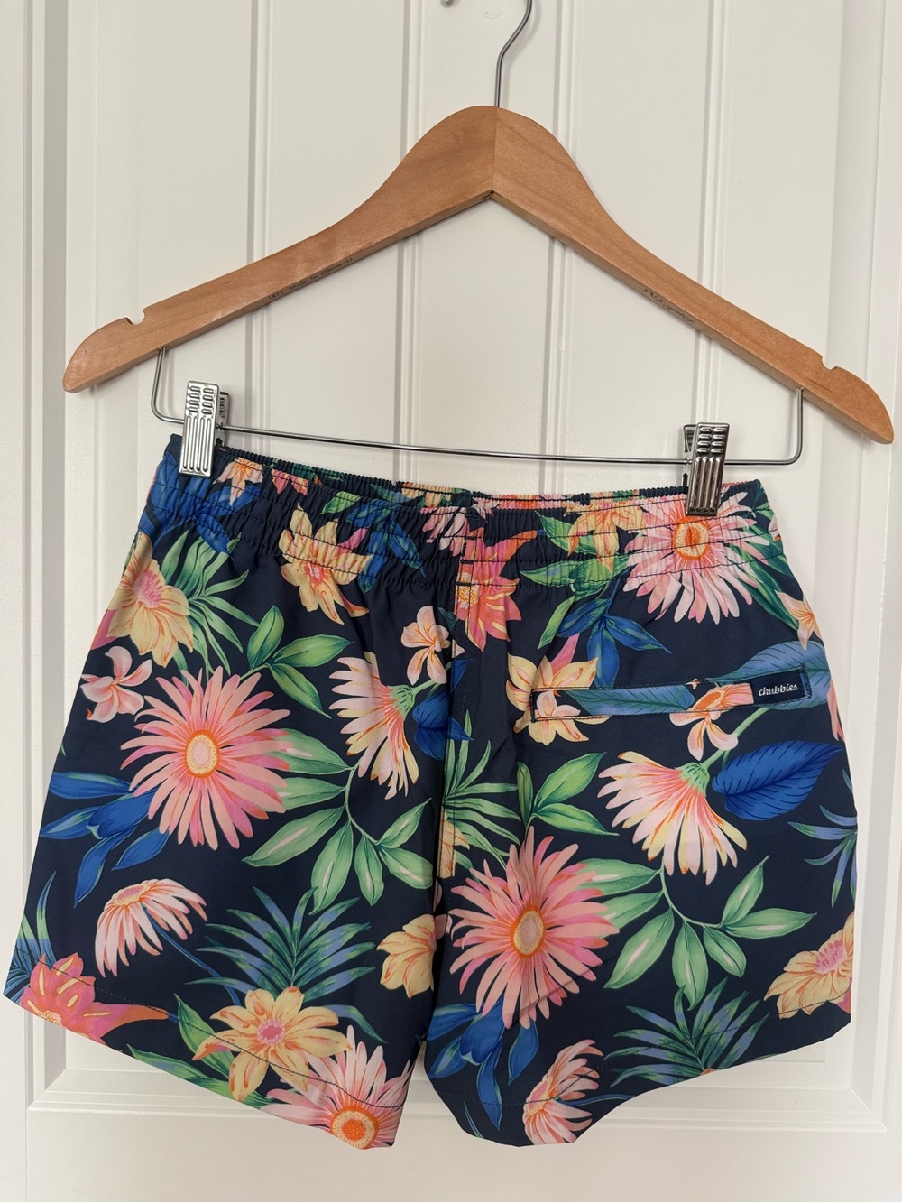 Chubbies Navy Floral Swim Shorts Size XS